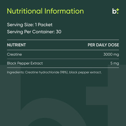 Creatine HCl - The Ultimate Human - B. Health Shop