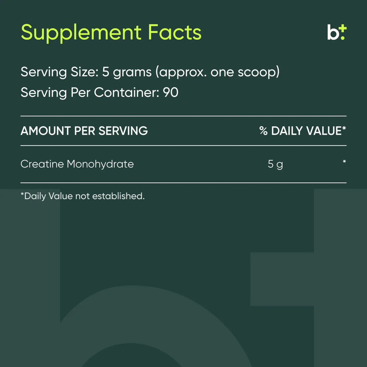 Creatine Monohydrate - Design Health - B. Health Shop