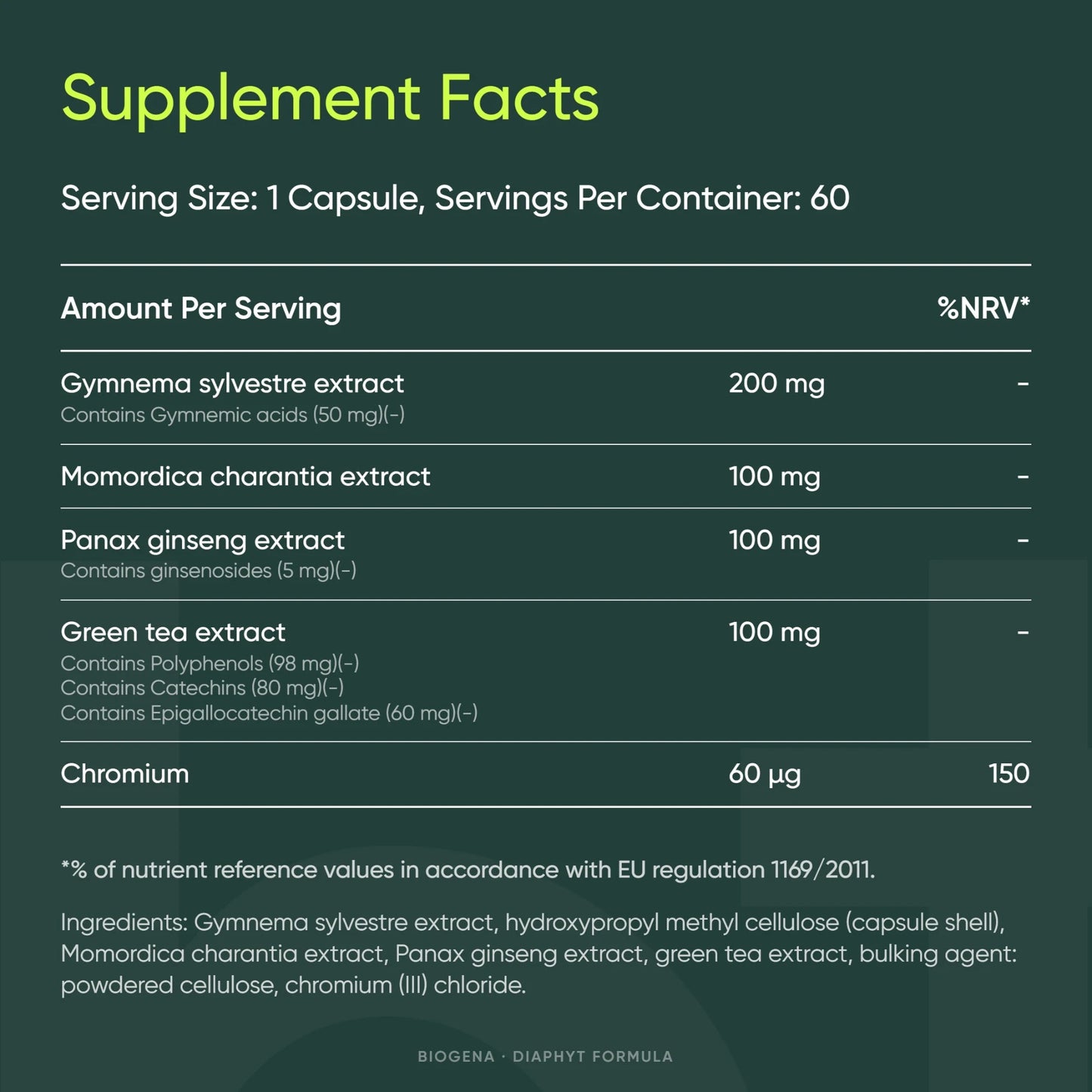 DiaPhyt Formula - BIOGENA - B. Health Shop