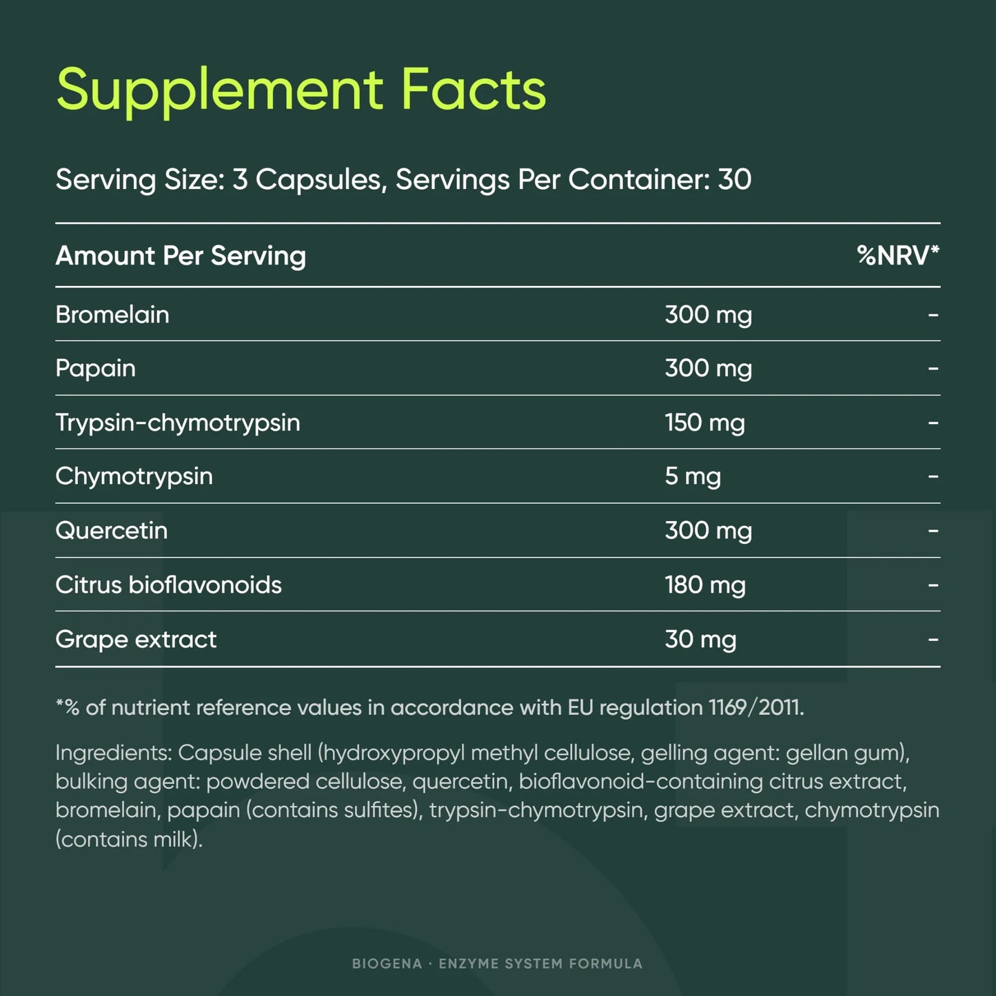 Enzyme System Formula - BIOGENA - B. Health Shop