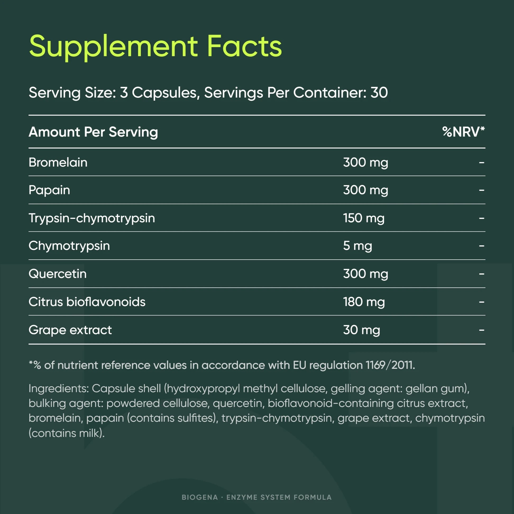 Enzyme System Formula - BIOGENA - B. Health Shop