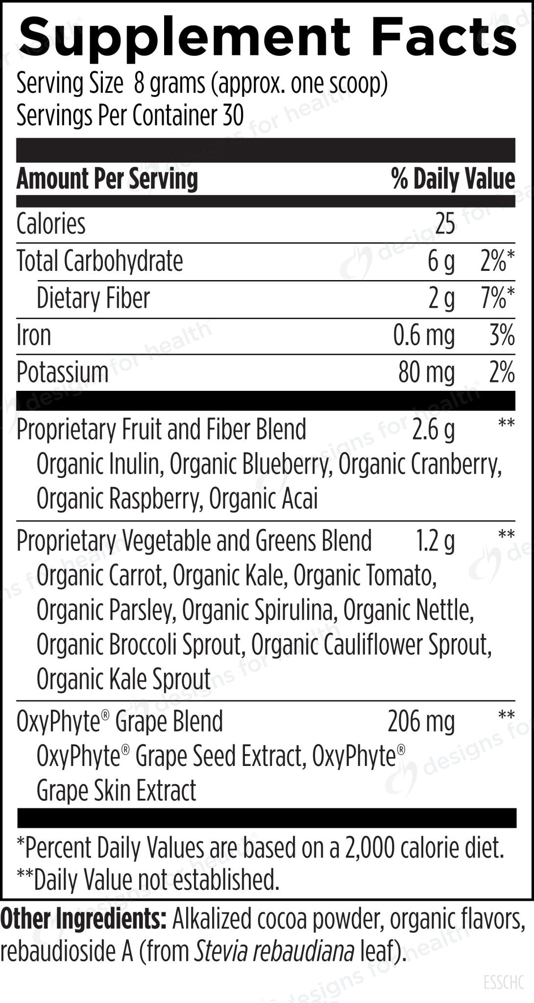 EssentiaGreens™ and Reds Chocolate - Design Health - B. Health Shop