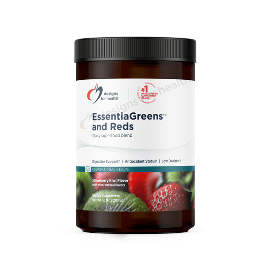 EssentiaGreens and Reds™ Strawberry/Kiwi - Design Health - B. Health Shop