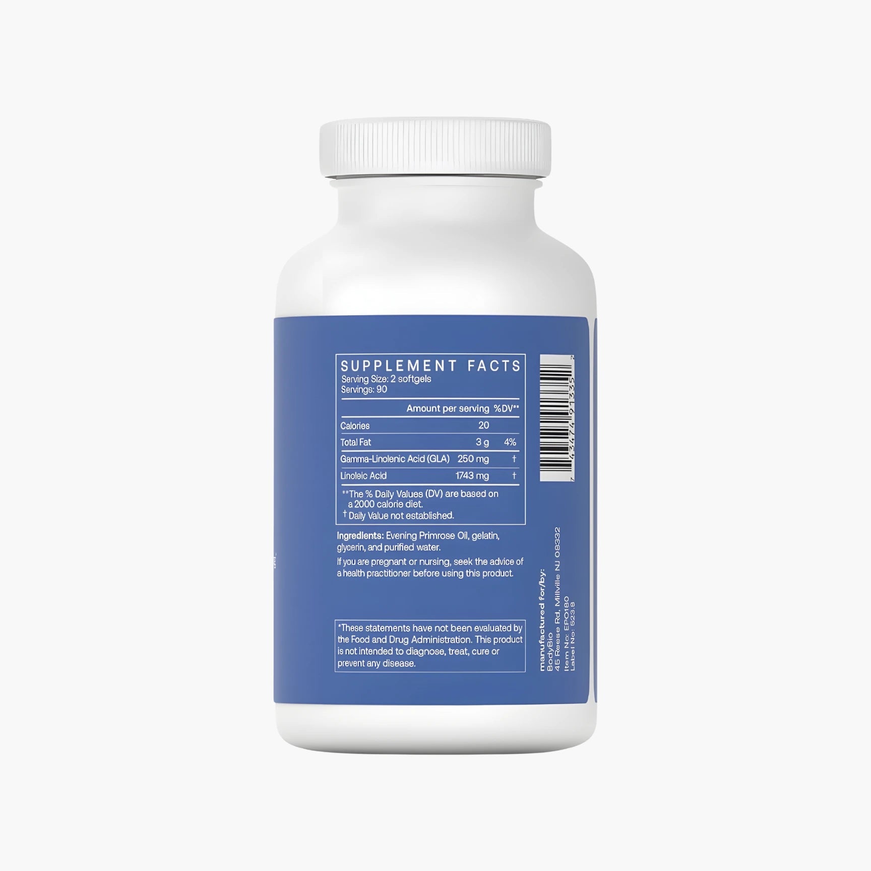 Evening Primrose Oil - BodyBio - B. Health Shop