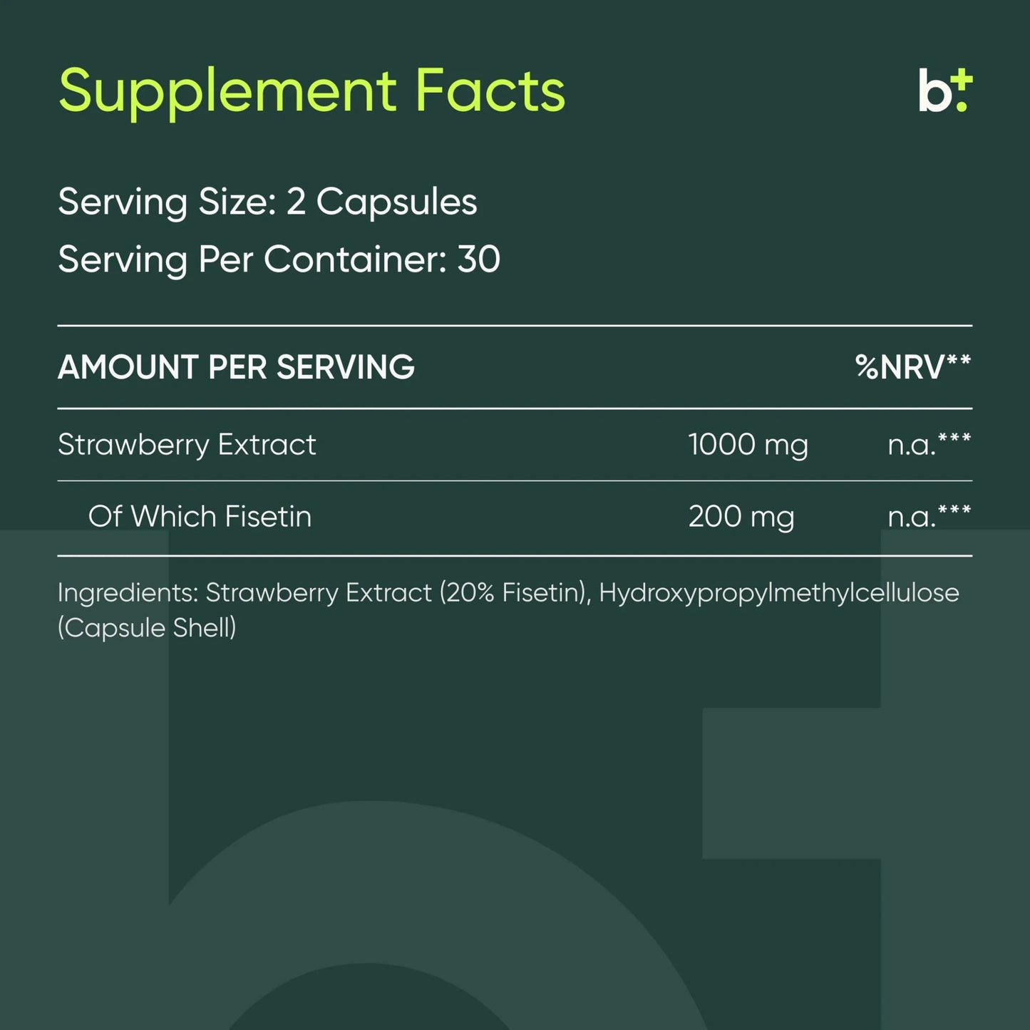 Fisetin Capsules - Moleqlar - B. Health Shop
