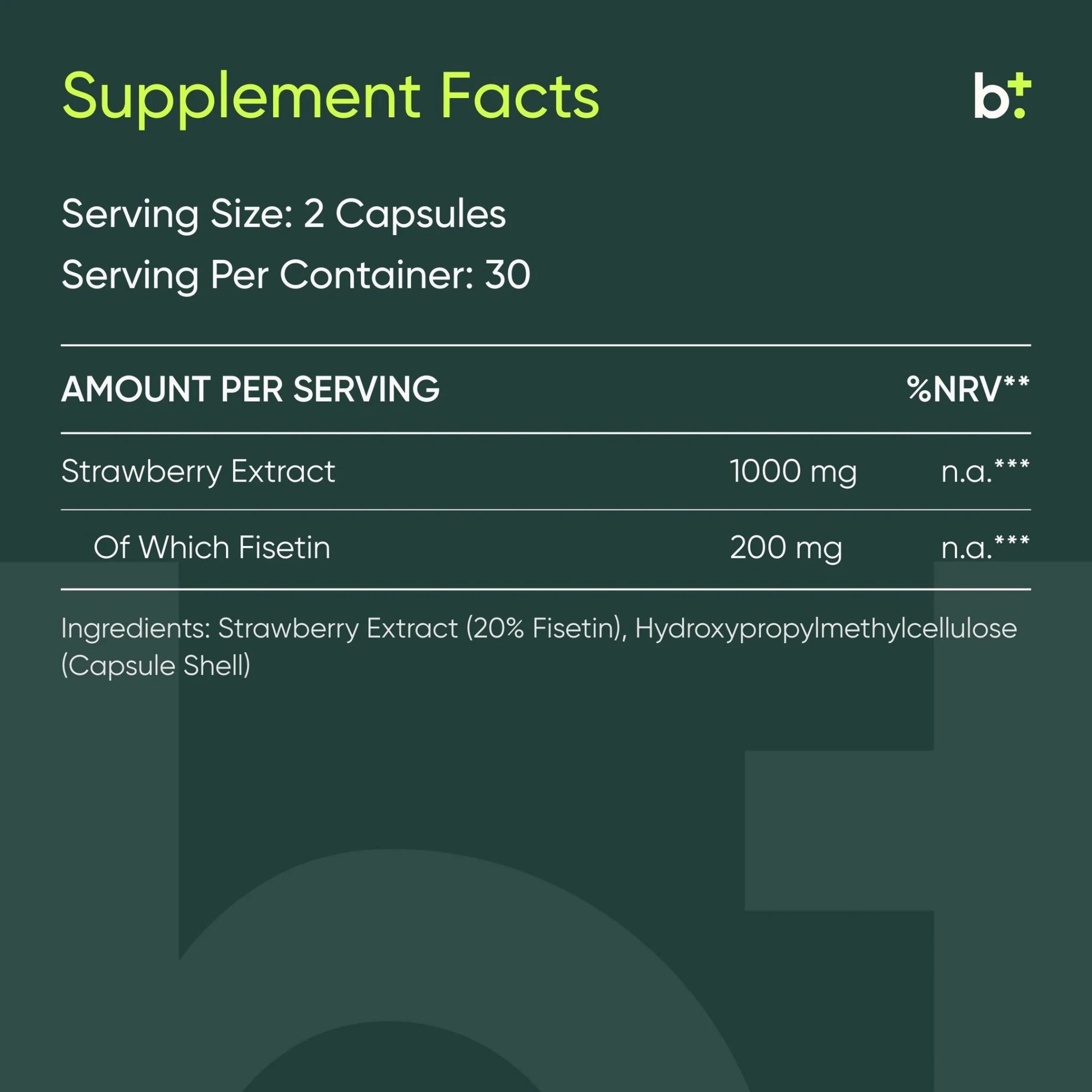 Fisetin Capsules - Moleqlar - B. Health Shop