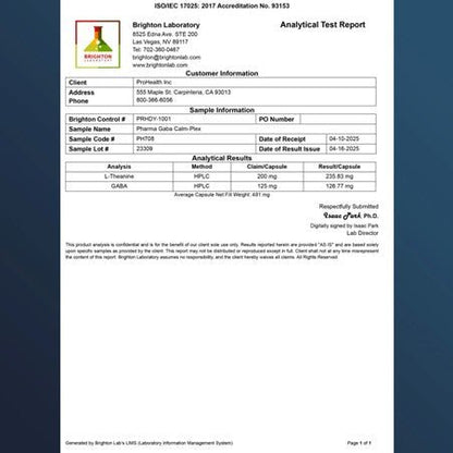 GABA Calm - Plex - ProHealth - B. Health Shop