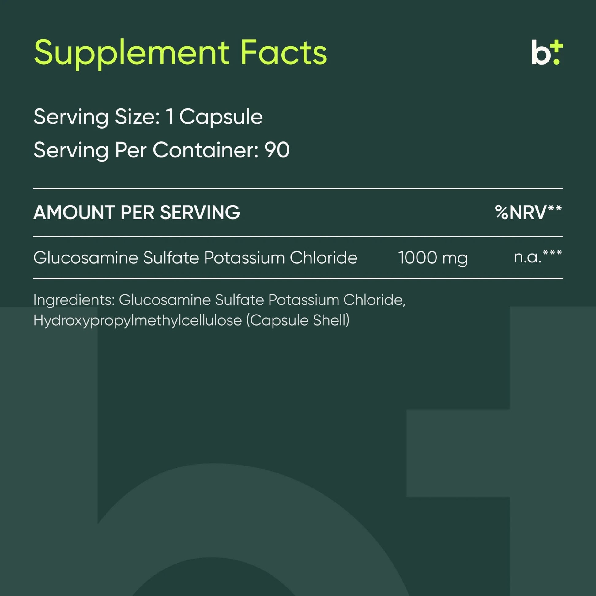 Glucosamine Sulfate - Moleqlar - B. Health Shop