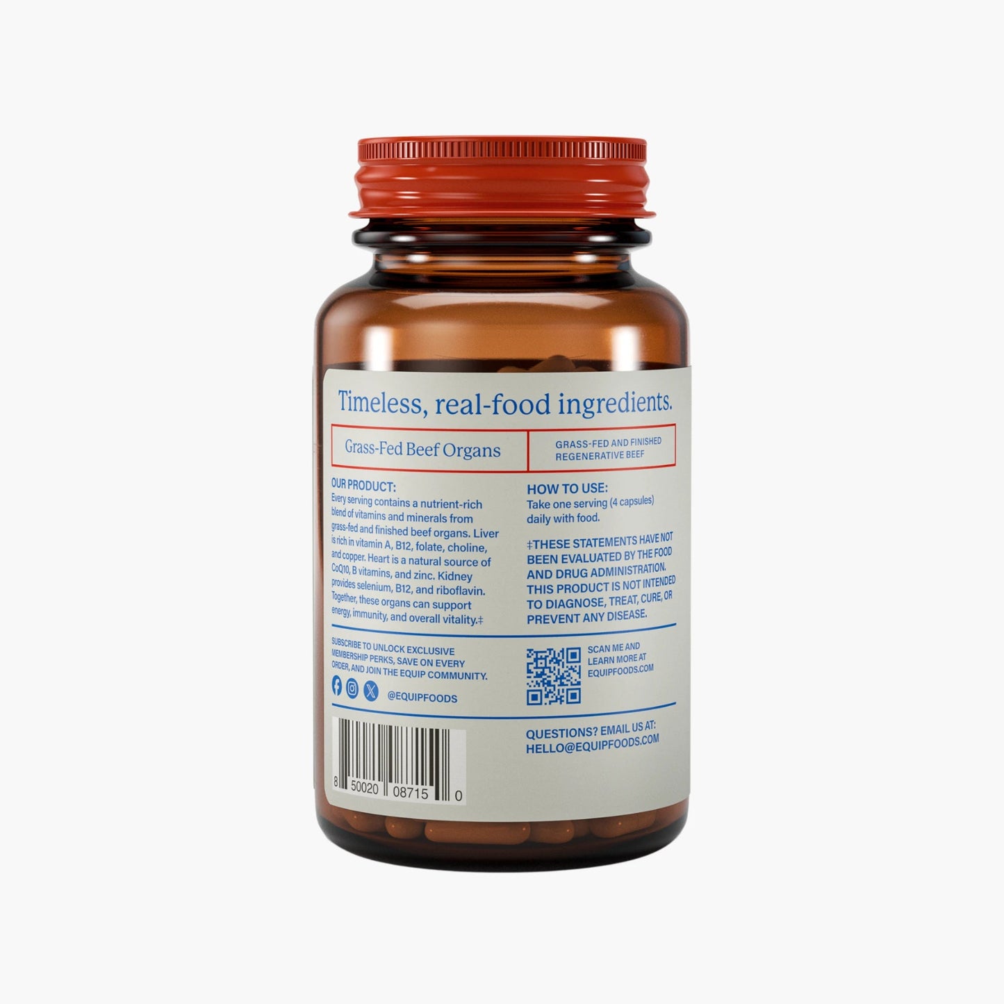 Grass - Fed Beef Organs - Equip - B. Health Shop