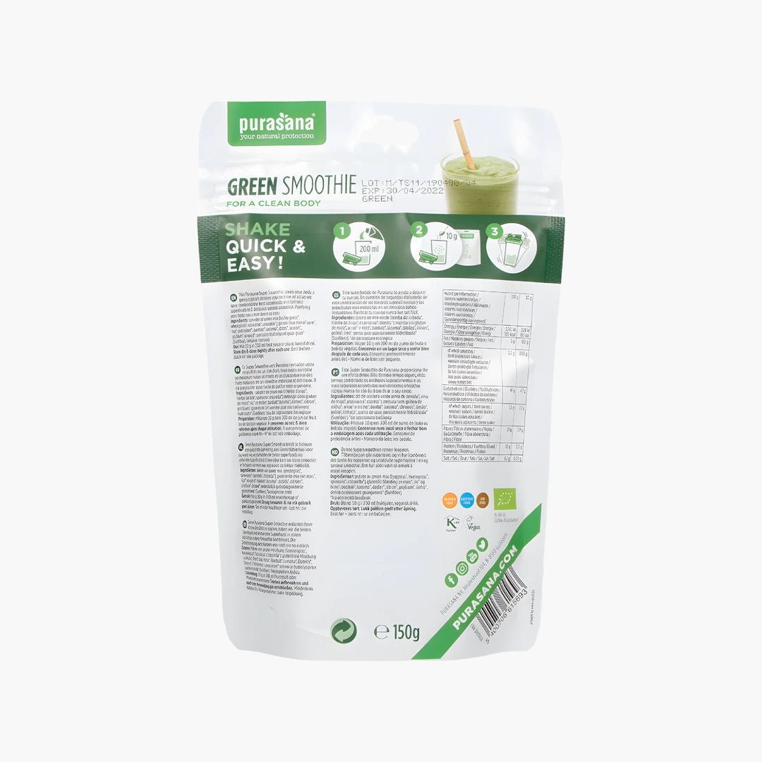 Green Smoothie Powder - purasana - B. Health Shop