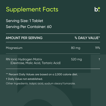 H2 Absorb Hydrogen - Researched Nutritionals - B. Health Shop