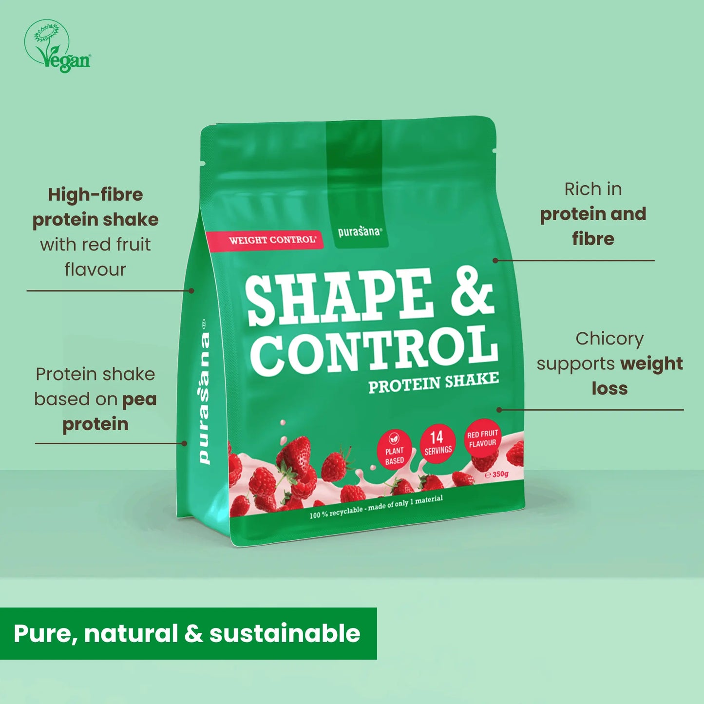 Shape & Control Plant Protein Red Fruit