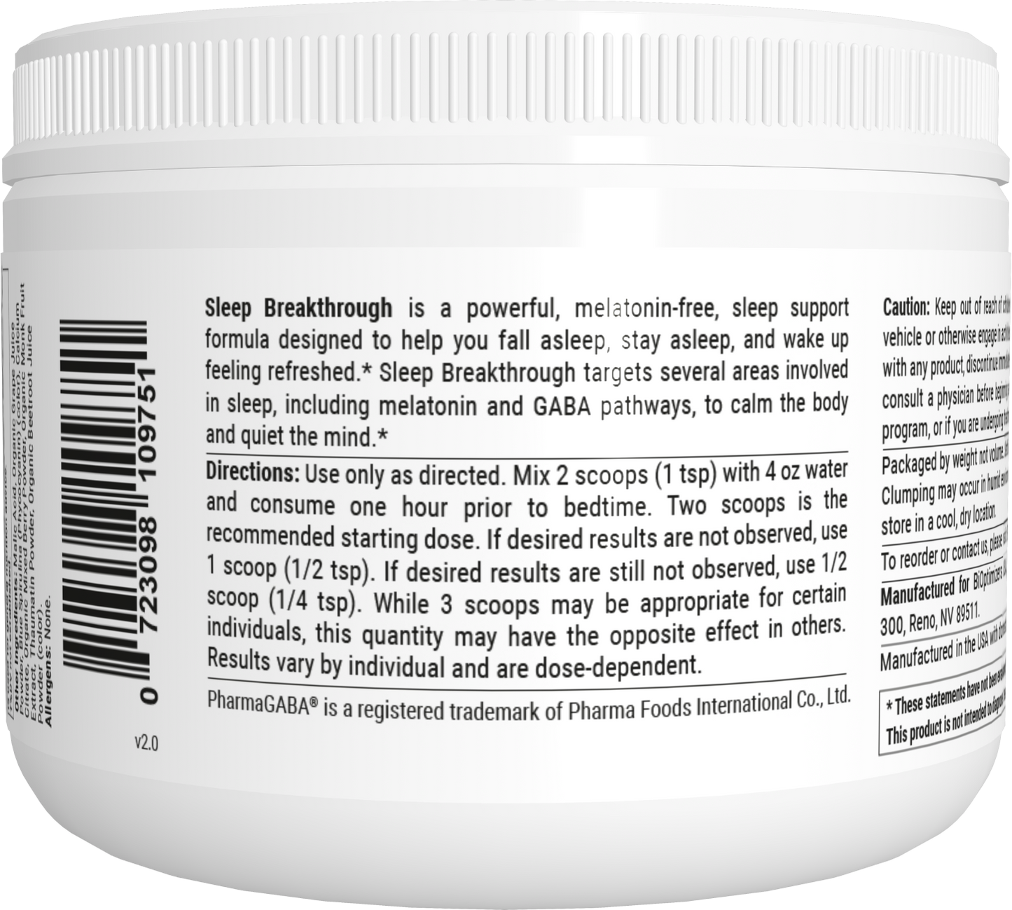 Sleep Breakthrough 205g