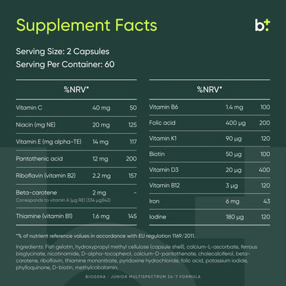 Junior Multispectrum 24/7 Formula - BIOGENA - B. Health Shop