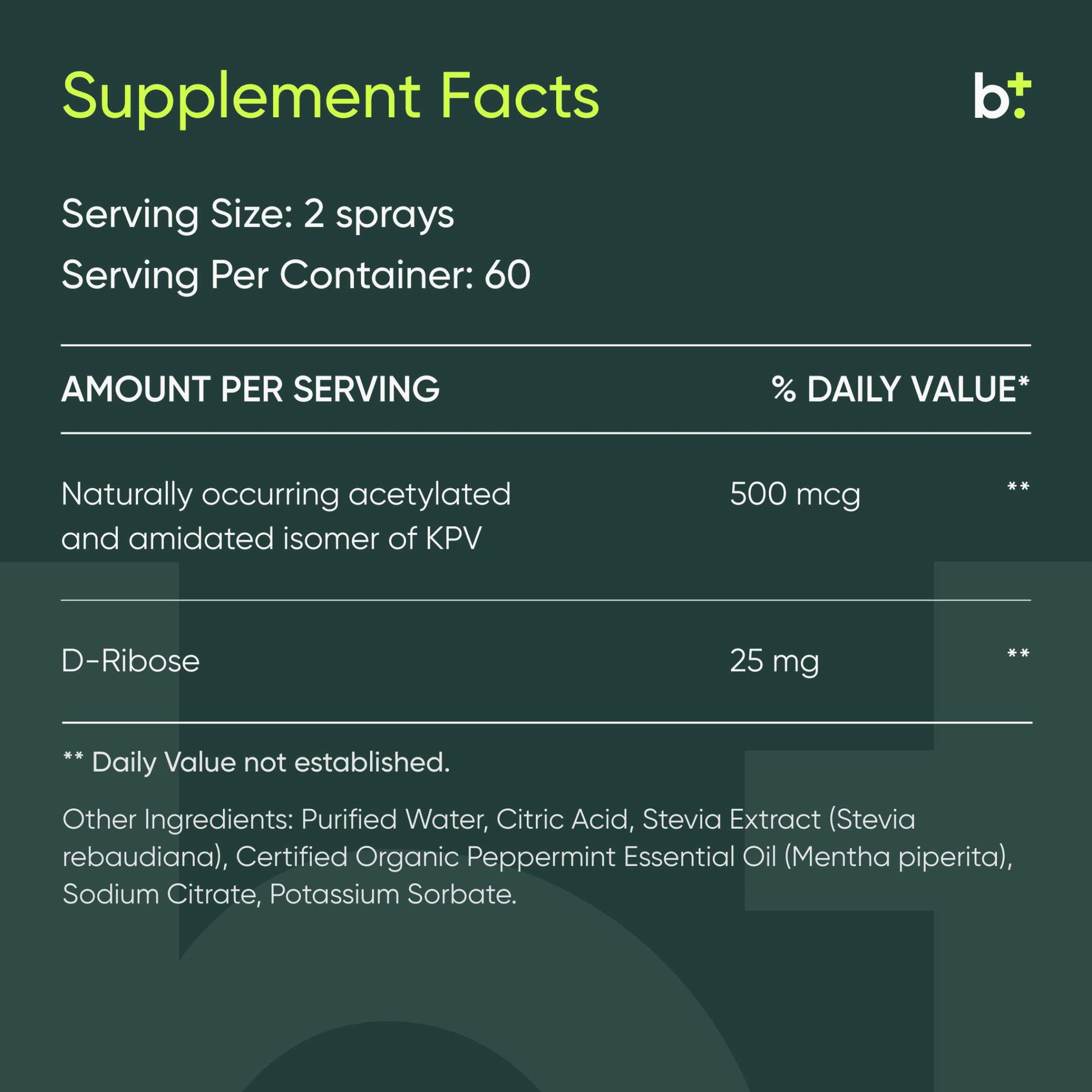 KPV Ultra™ Oral Spray - Integrative Peptides - B. Health Shop