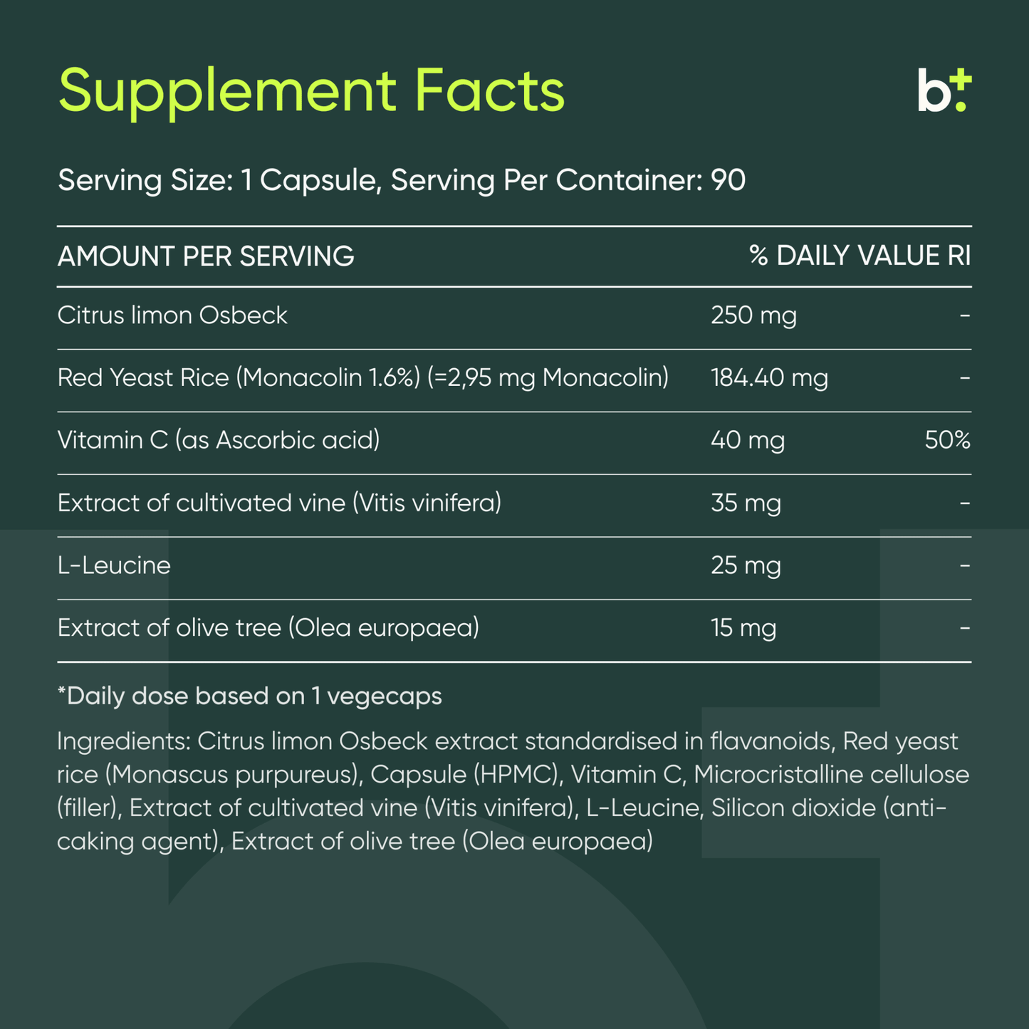 Lipid Control - Nutrined - B. Health Shop