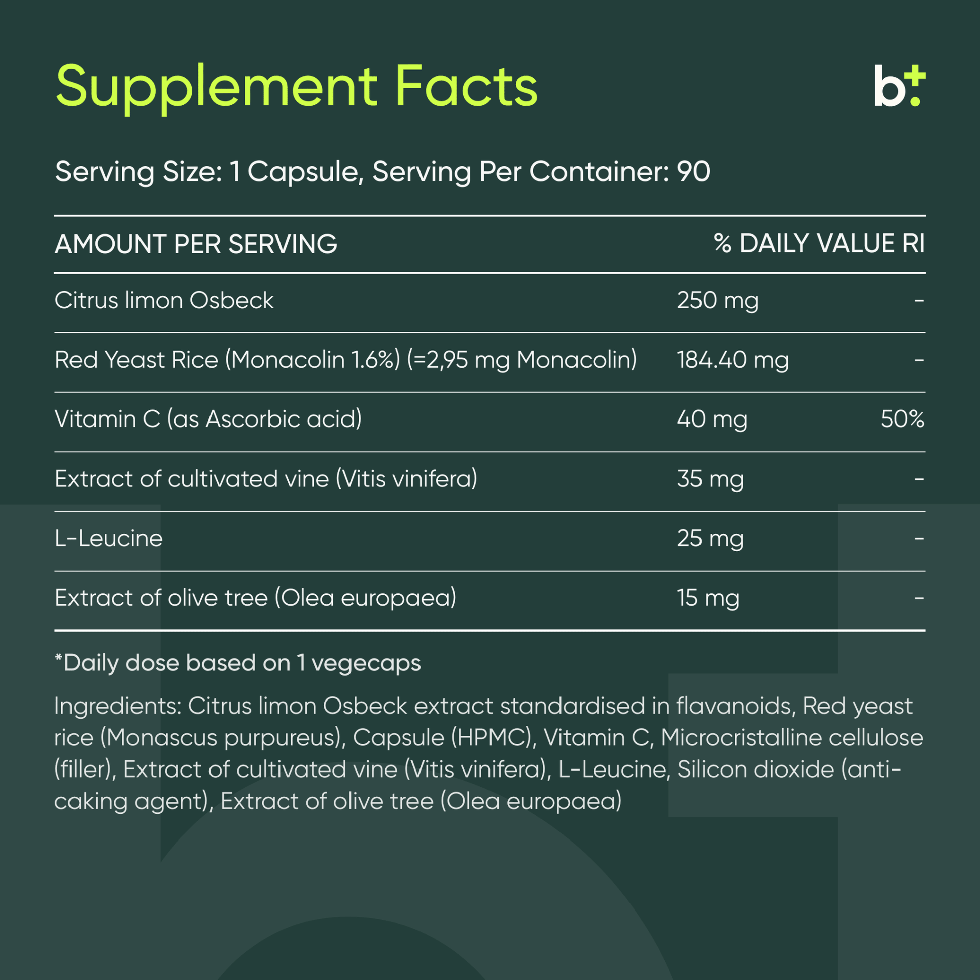 Lipid Control - Nutrined - B. Health Shop