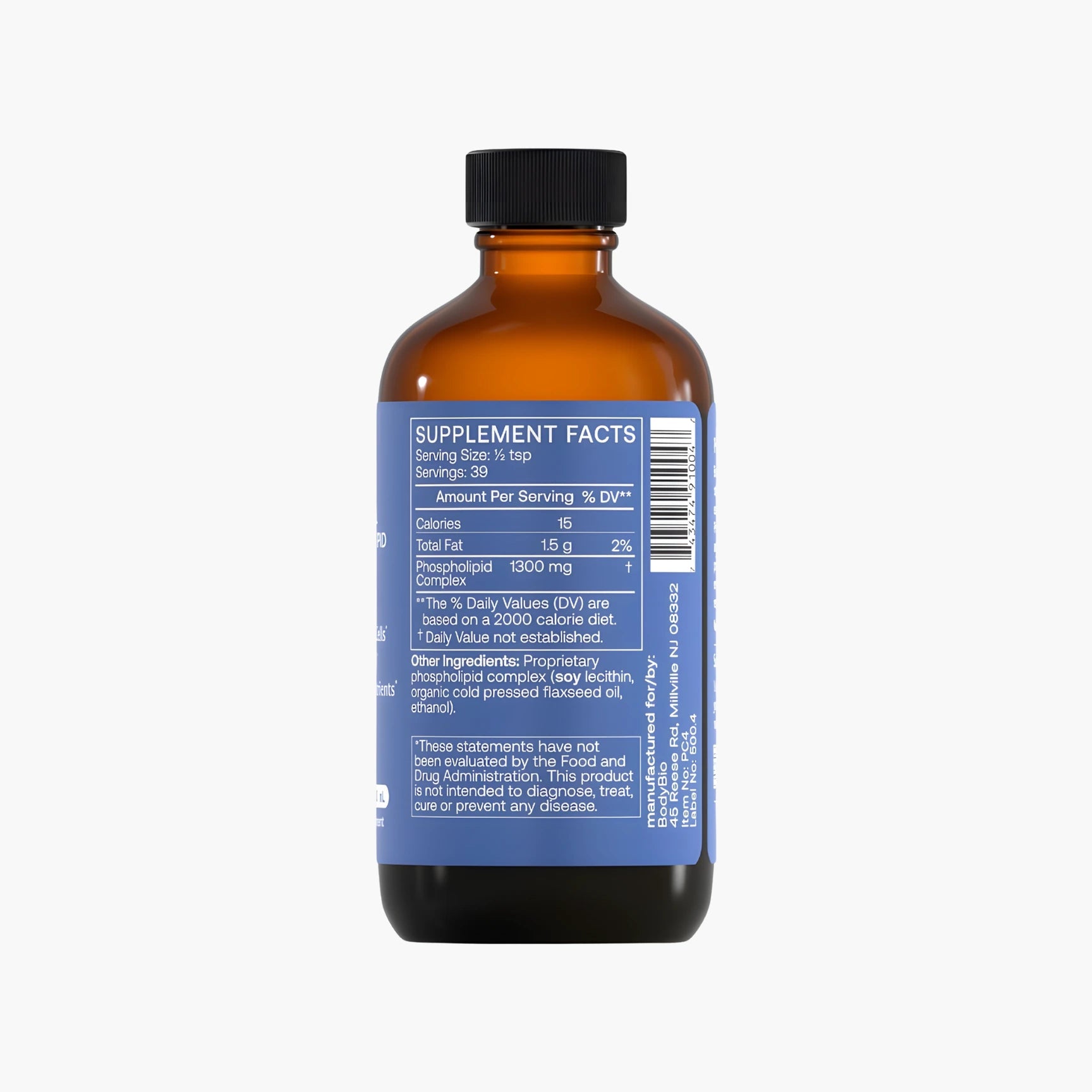 Liquid PC (Phosphatidylcholine) - BodyBio - B. Health Shop