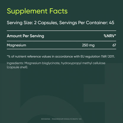 Magnesium Bisglycinate - BIOGENA - B. Health Shop