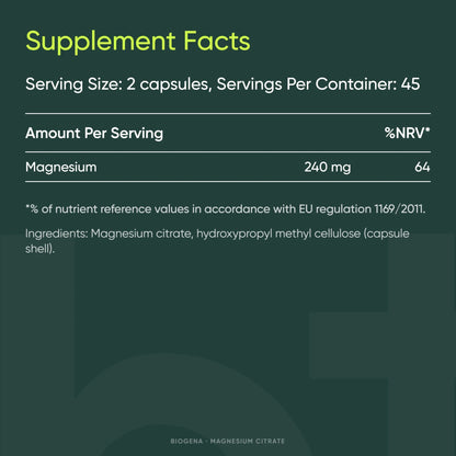 Magnesium Citrate - BIOGENA - B. Health Shop