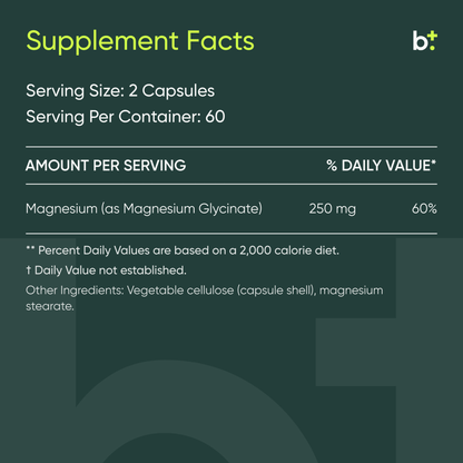 Magnesium Glycinate - Researched Nutritionals - B. Health Shop