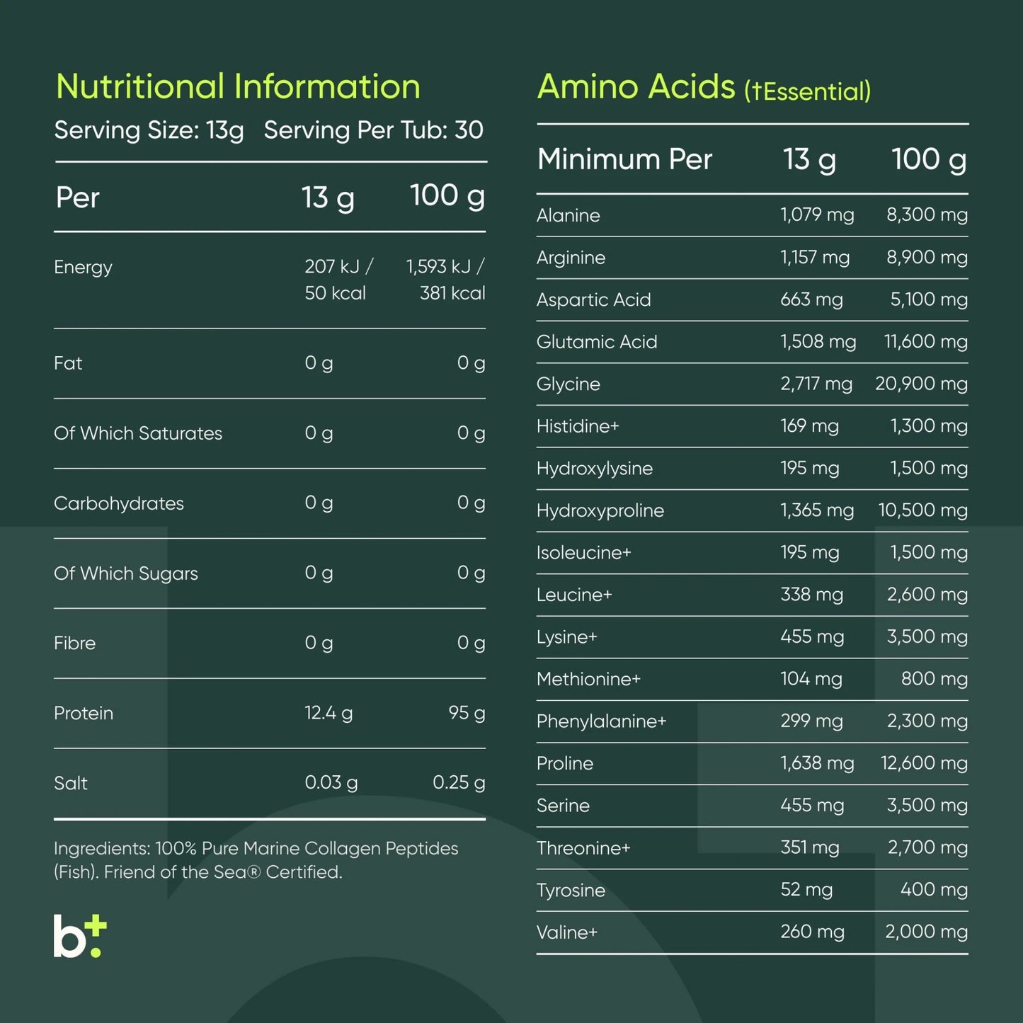 Marine Collagen Powder - Edible Health - B. Health Shop