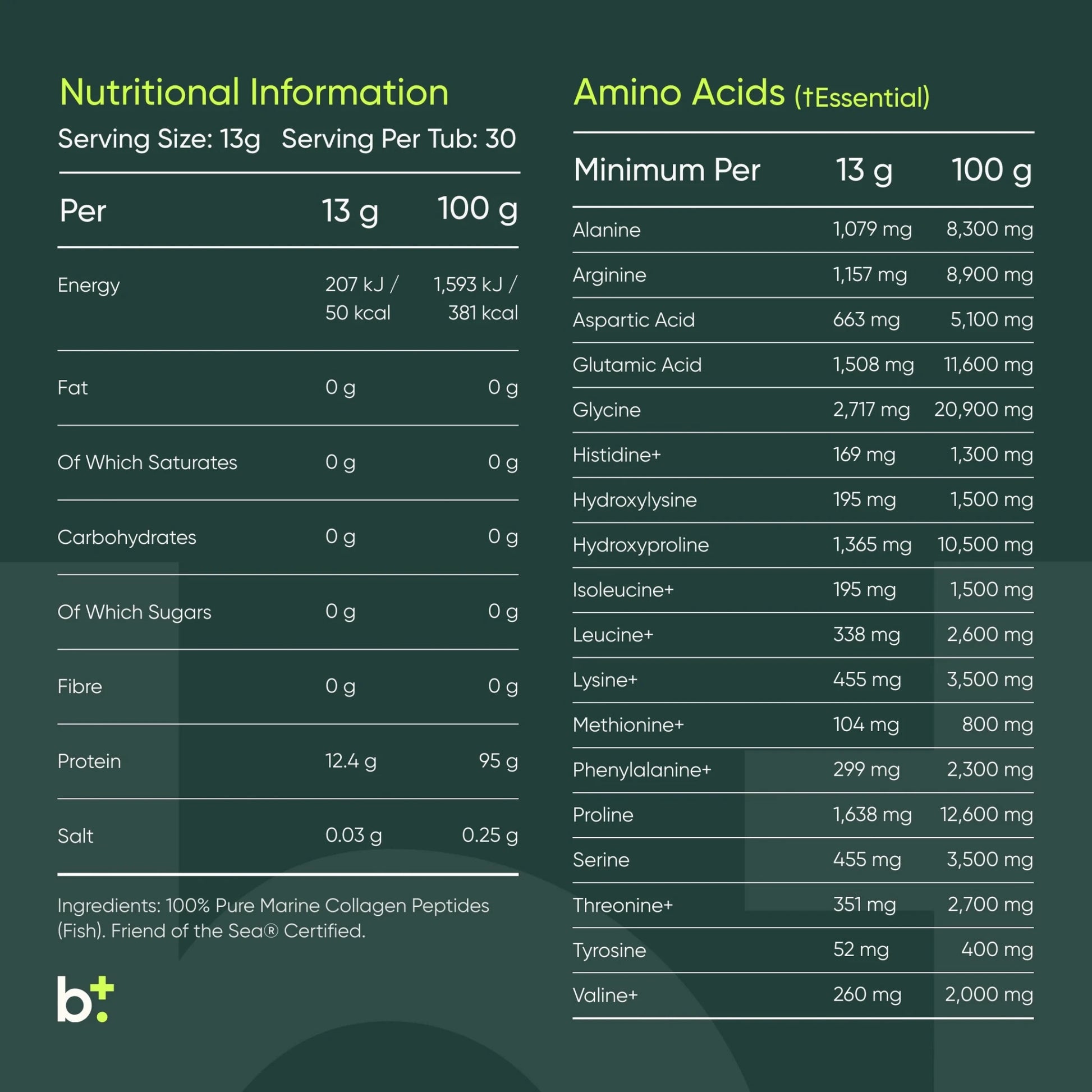 Marine Collagen Powder - Edible Health - B. Health Shop