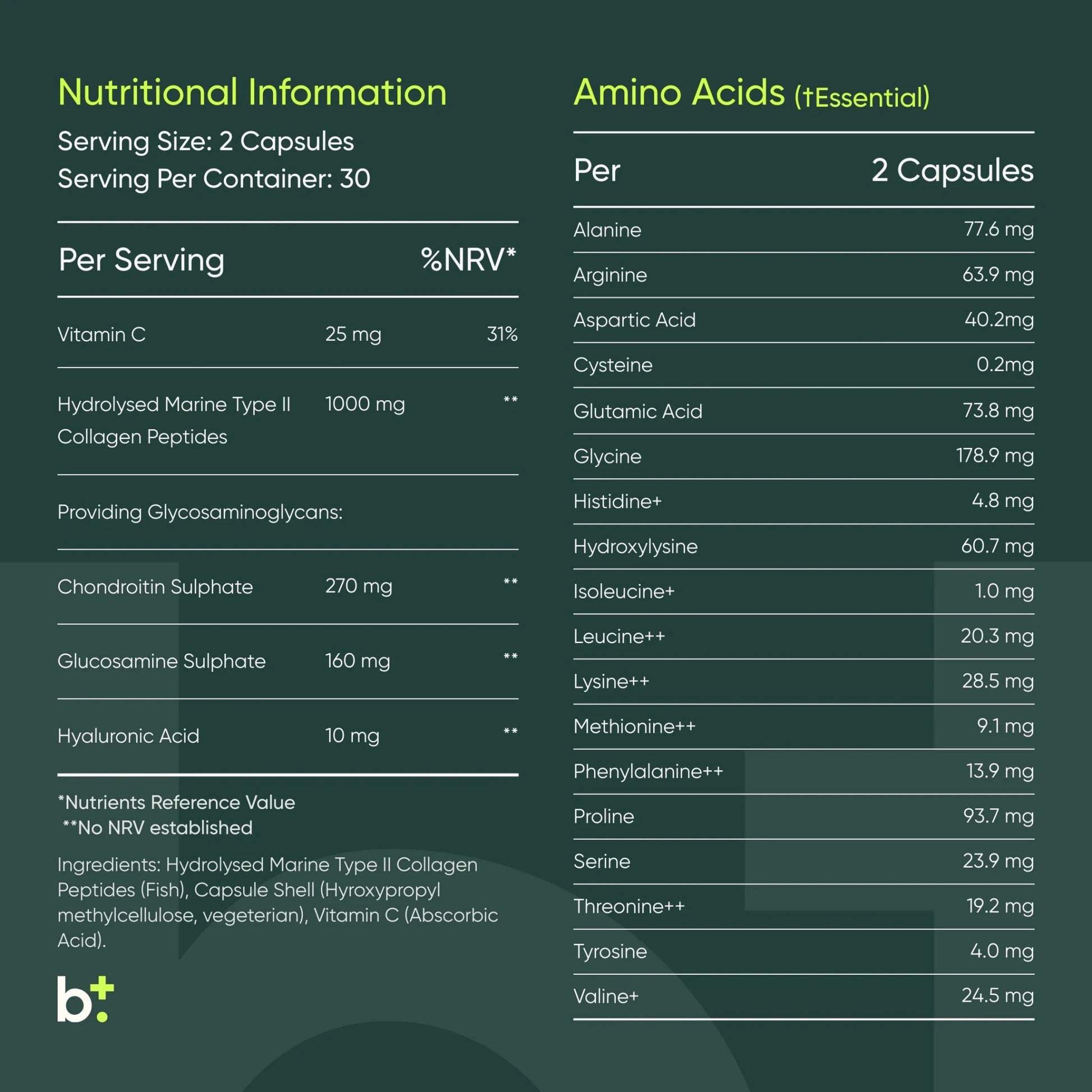 Marine Collagen Type II - Edible Health - B. Health Shop