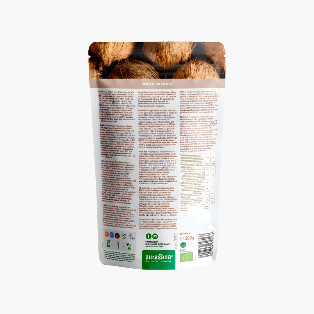 MCT Oil Powder - purasana - B. Health Shop