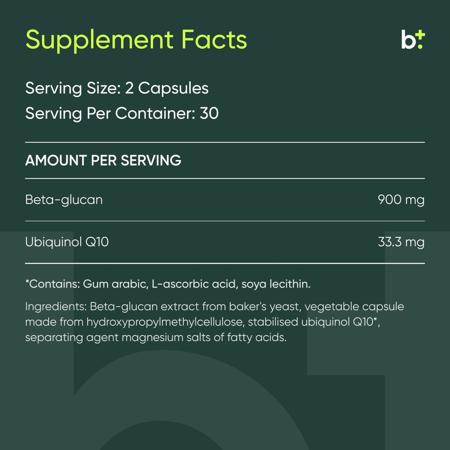 MitoGlucan® Beta+Q10 - mse MitoMed - B. Health Shop