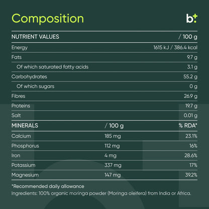 Moringa Powder - purasana - B. Health Shop