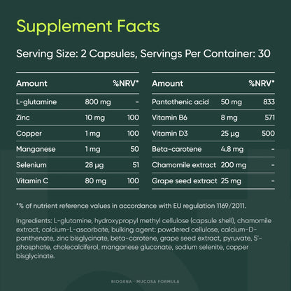 Mucosa Formula - BIOGENA - B. Health Shop