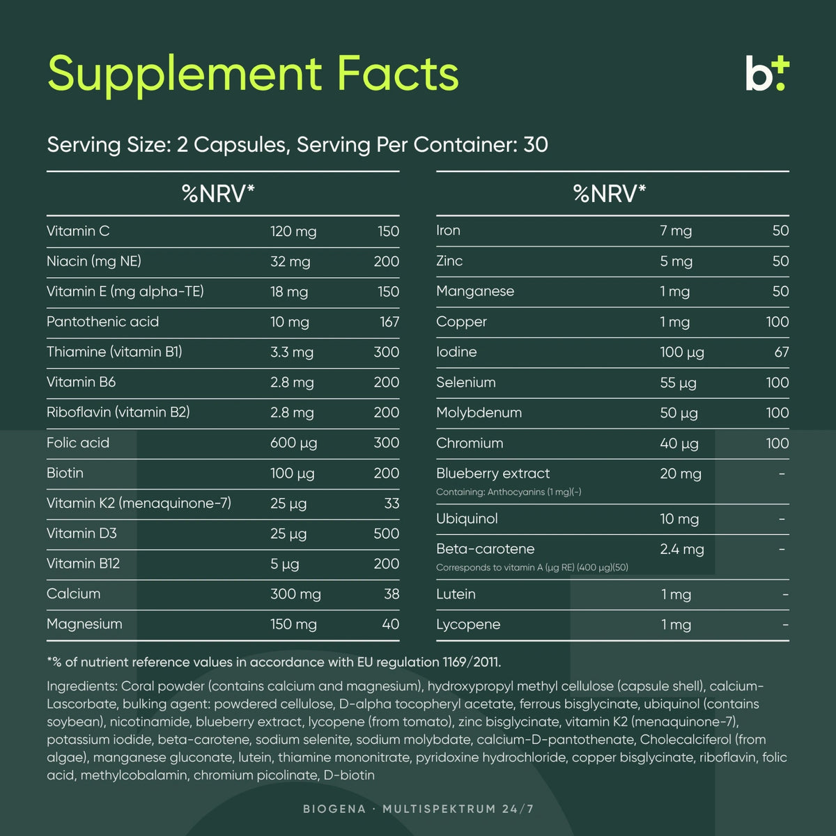 Multispektrum 24/7 - BIOGENA - B. Health Shop
