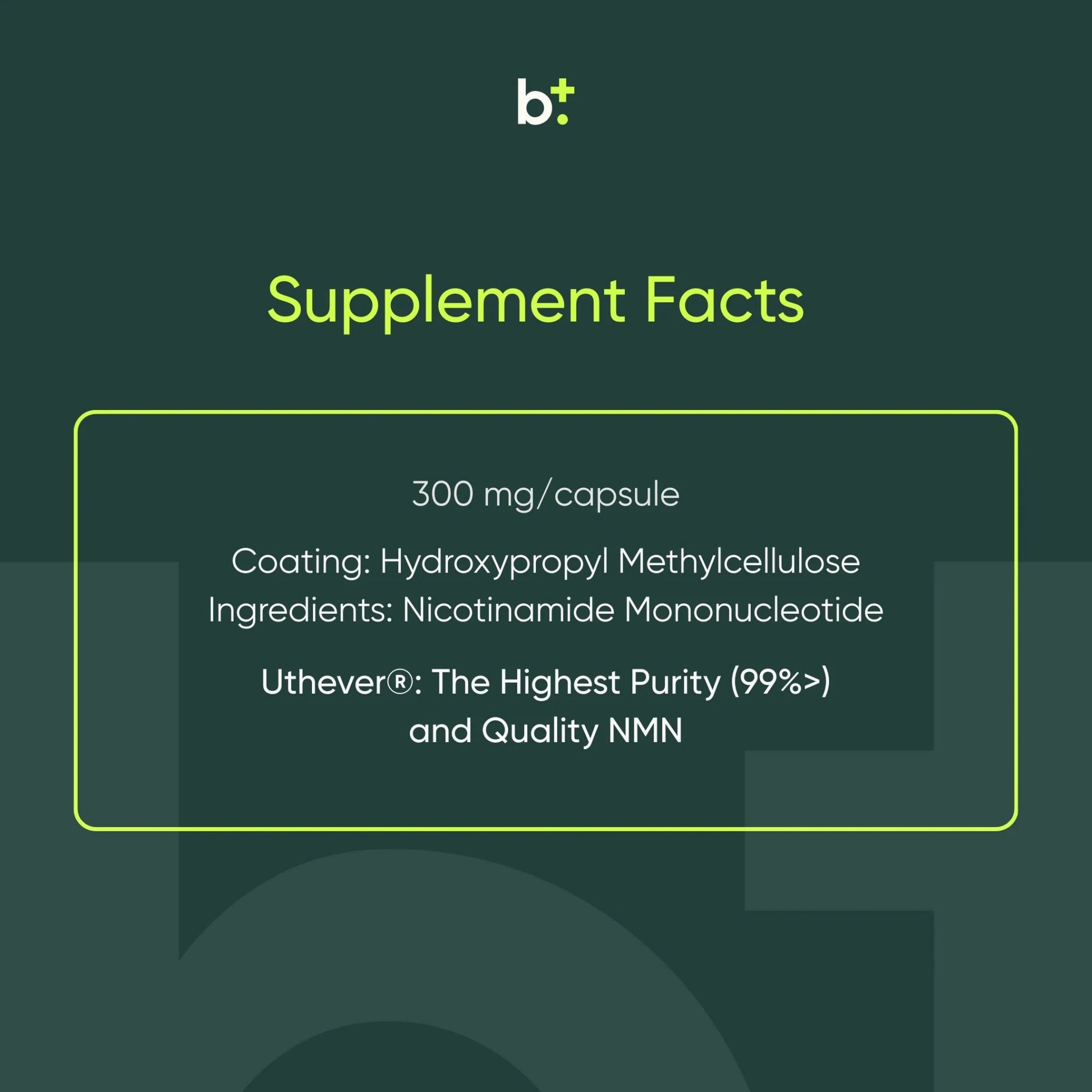 NMN (300mg) - Moleqlar - B. Health Shop