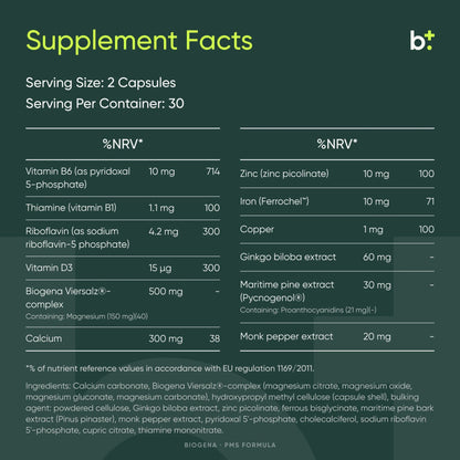 Nutrifem PMS Formula - BIOGENA - B. Health Shop
