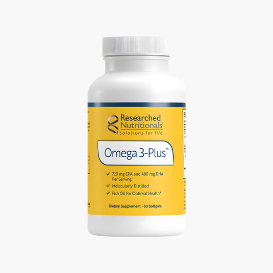 Omega - 3 Plus™ Fish Oil - Researched Nutritionals - B. Health Shop