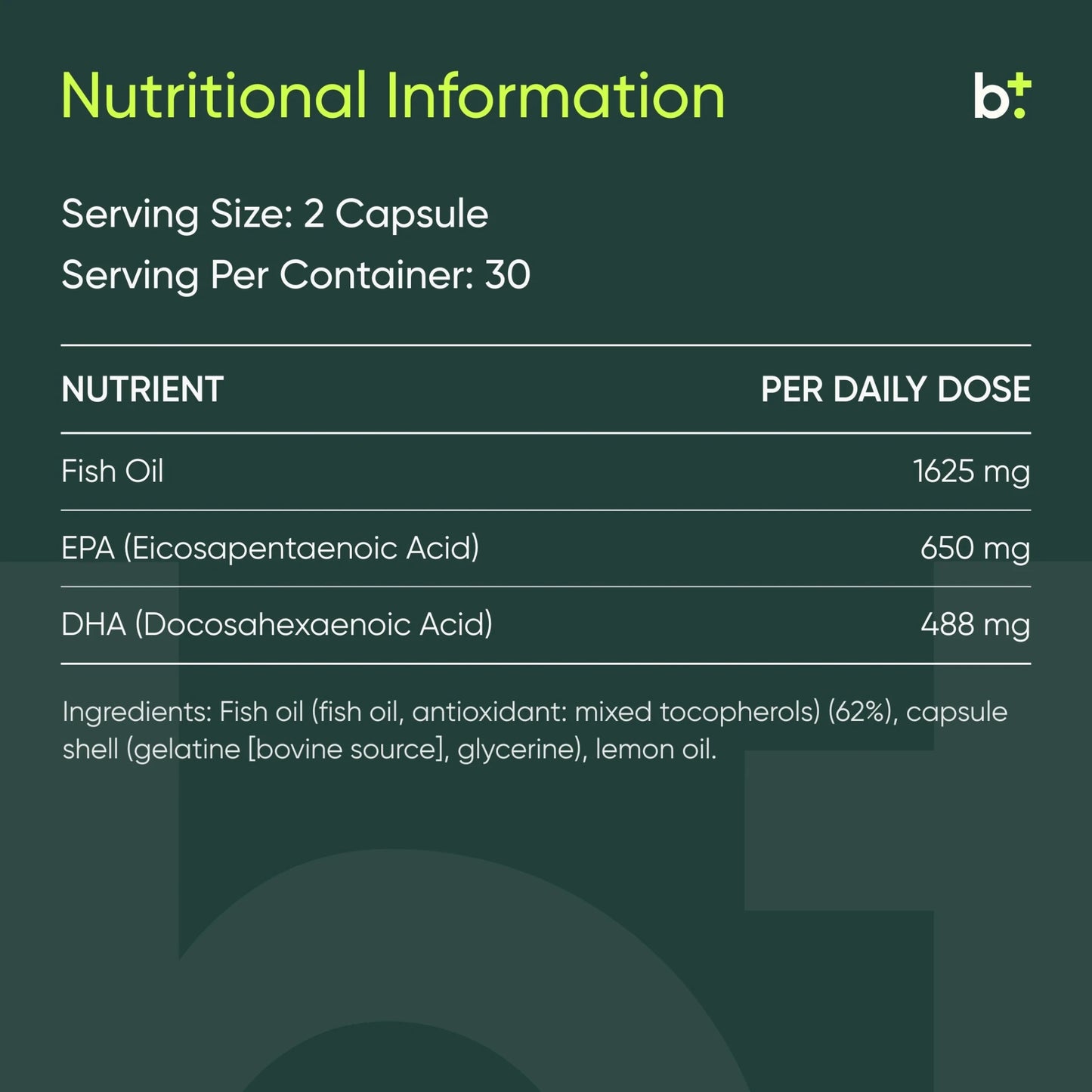 Omega-3 - The Ultimate Human - B. Health Shop