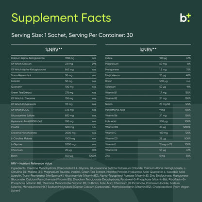 ONE Longevity Complex "Matcha" - Moleqlar - B. Health Shop