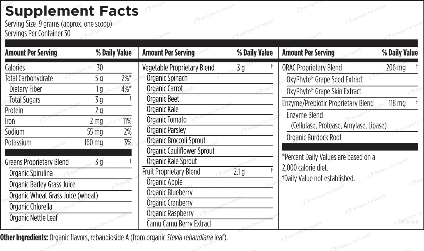 PaleoGreens Lemon - Lime - Design Health - B. Health Shop