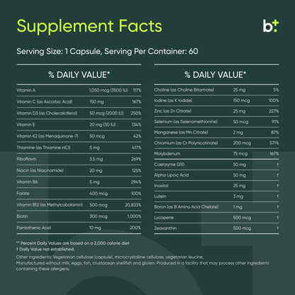 Physician's Daily + D3 - Researched Nutritionals - B. Health Shop