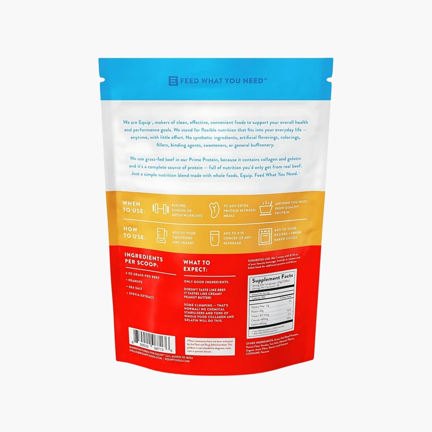 Prime Protein Beef Isolate - Equip - B. Health Shop