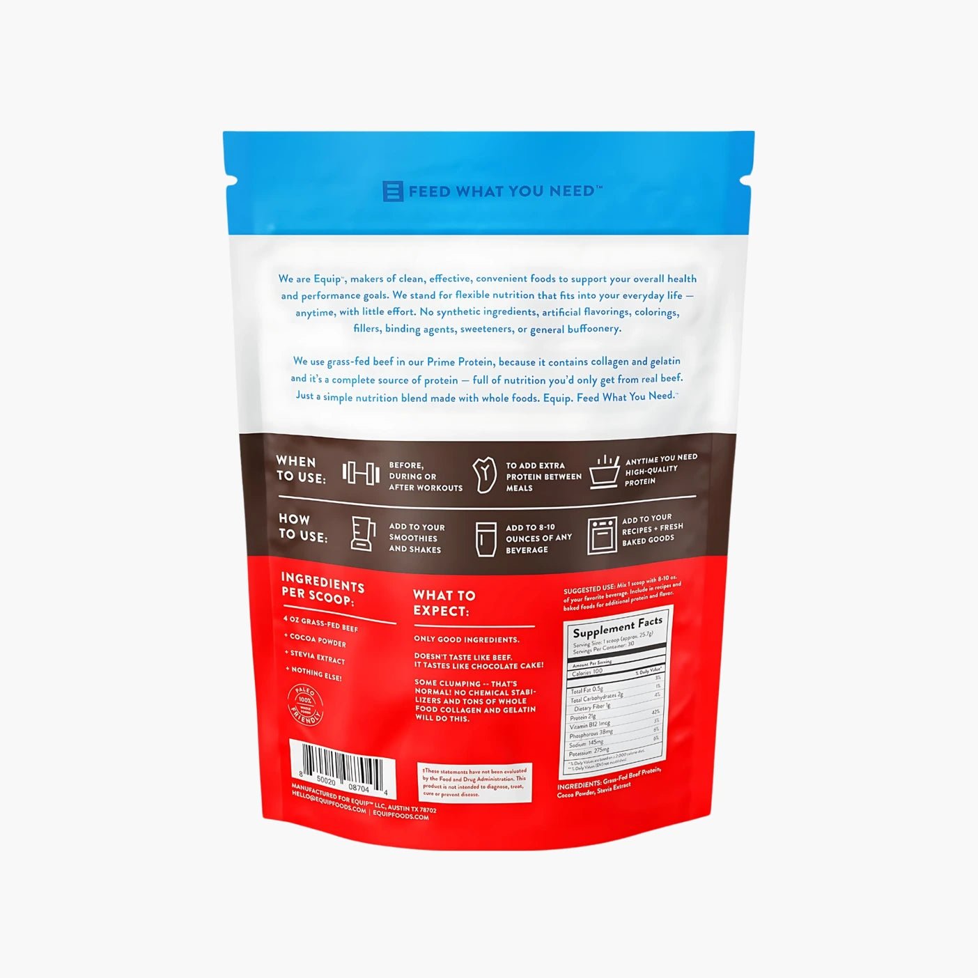 Prime Protein Beef Isolate - Equip - B. Health Shop