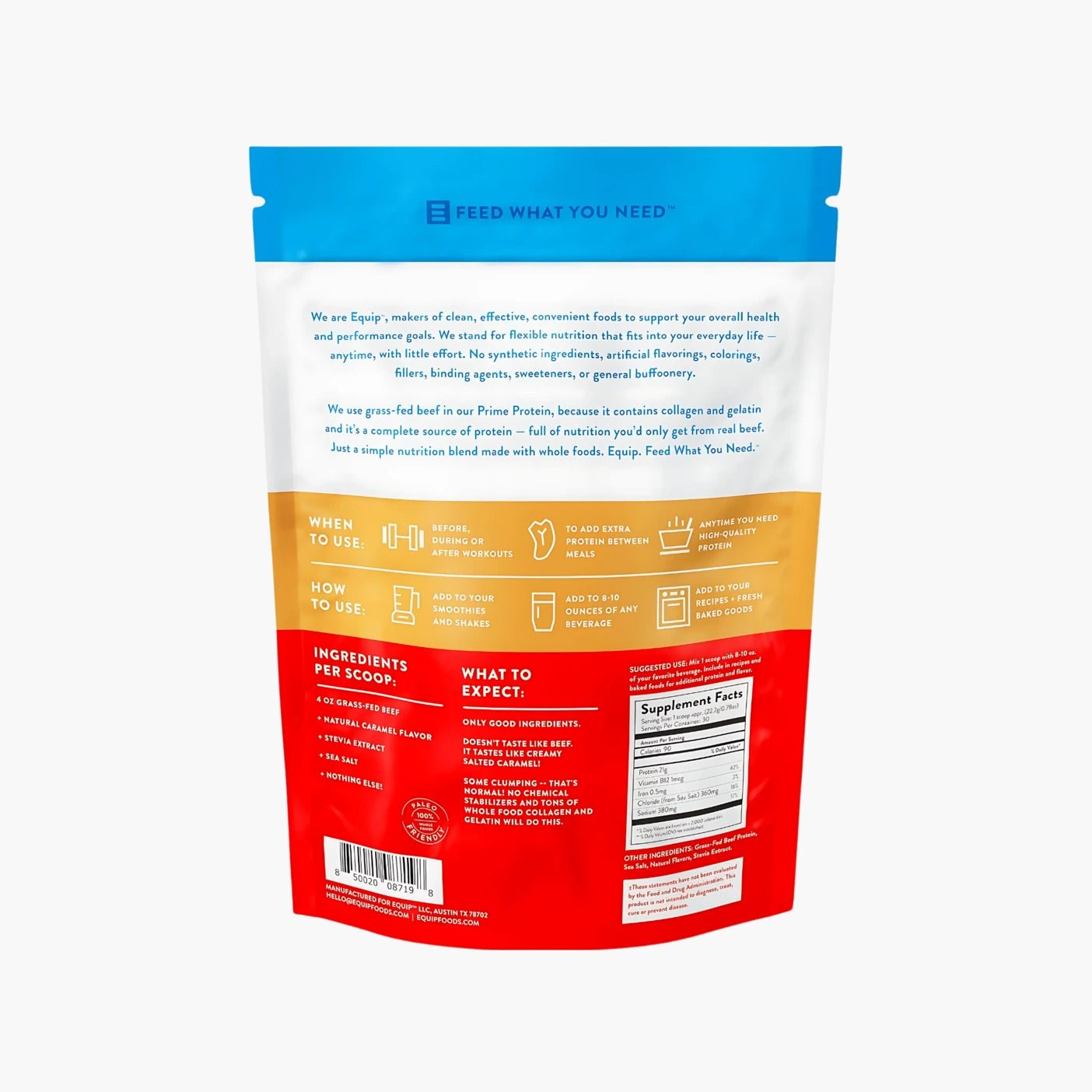 Prime Protein Beef Isolate - Equip - B. Health Shop
