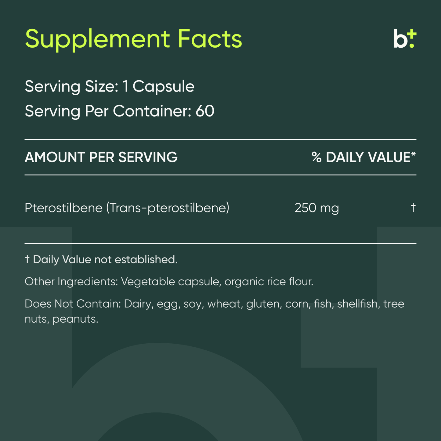 Pterostilbene Pro 250 - ProHealth - B. Health Shop