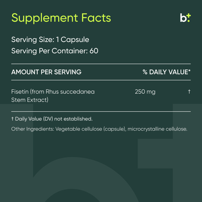 Pure Fisetin 250mg - ProHealth Longevity - B. Health Shop