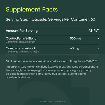 QuattroFerrin 21 - BIOGENA - B. Health Shop