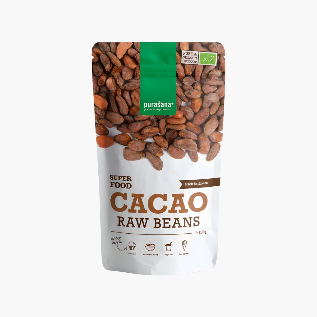 Raw Cacao Beans - purasana - B. Health Shop