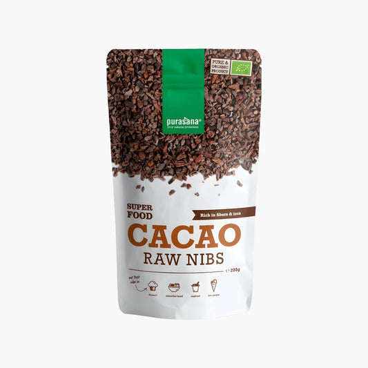 Raw Cacao Nibs - purasana - B. Health Shop