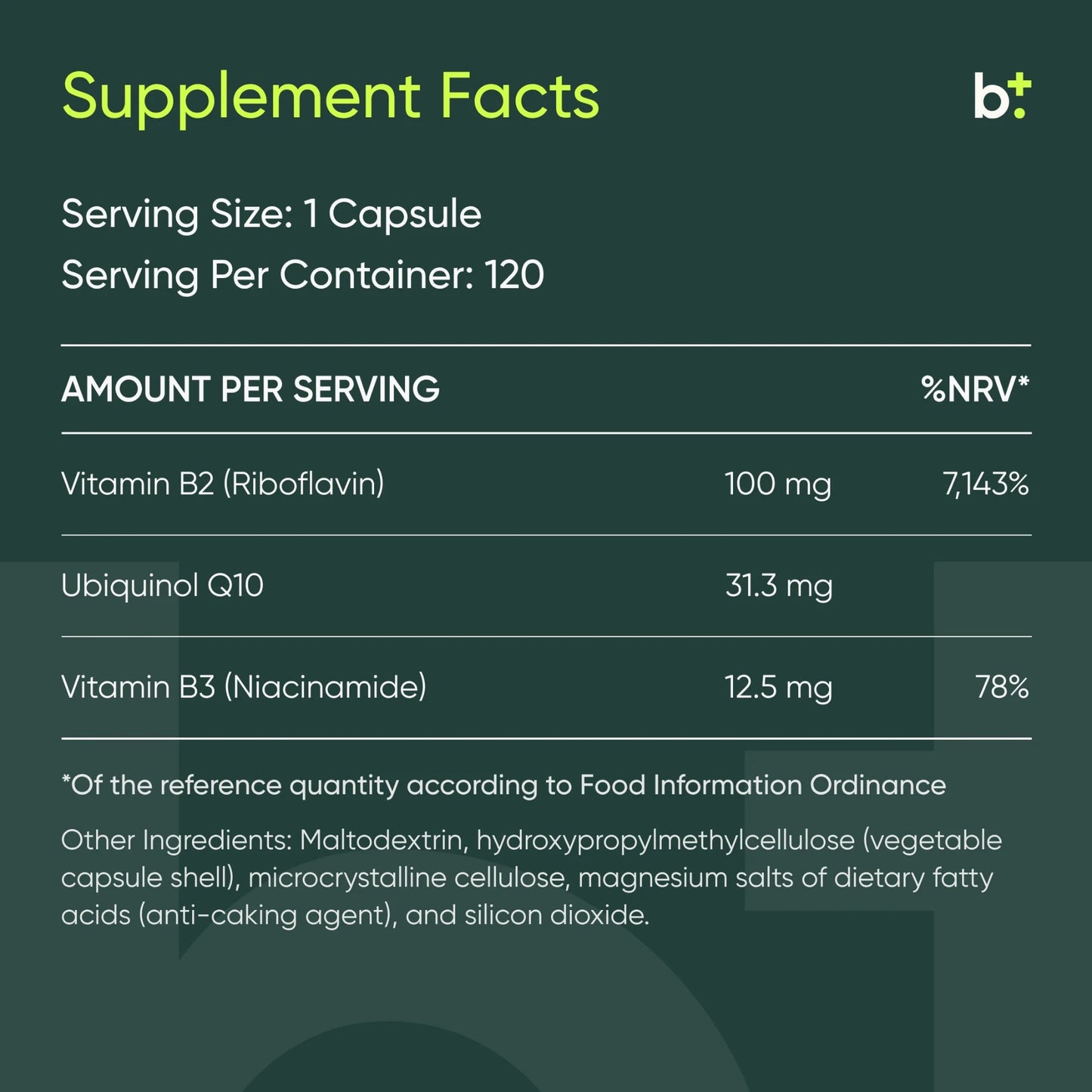 RiboMit Q10 + B2/B3 - mse MitoMed - B. Health Shop