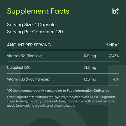 RiboMit Q10 + B2/B3 - mse MitoMed - B. Health Shop